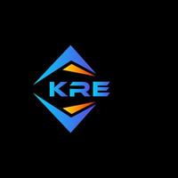 kre abstrakt Technologie Logo Design auf schwarz Hintergrund. kre kreativ Initialen Brief Logo Konzept. vektor