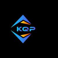 kqp abstrakt Technologie Logo Design auf schwarz Hintergrund. kqp kreativ Initialen Brief Logo Konzept. vektor