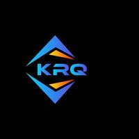 krq abstrakt Technologie Logo Design auf schwarz Hintergrund. krq kreativ Initialen Brief Logo Konzept. vektor