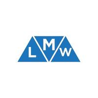 mlw abstrakt Initiale Logo Design auf Weiß Hintergrund. mlw kreativ Initialen Brief Logo Konzept. vektor