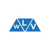 lwv abstrakt första logotyp design på vit bakgrund. lwv kreativ initialer brev logotyp begrepp. vektor