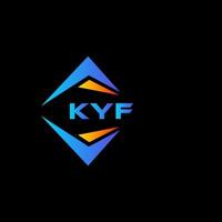 kyf abstrakt Technologie Logo Design auf schwarz Hintergrund. kyf kreativ Initialen Brief Logo Konzept. vektor