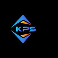 kps abstrakt teknologi logotyp design på svart bakgrund. kps kreativ initialer brev logotyp begrepp. vektor