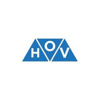 ohv abstrakt första logotyp design på vit bakgrund. ohv kreativ initialer brev logotyp begrepp. vektor