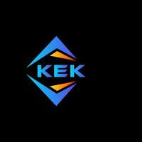 kek abstrakt Technologie Logo Design auf schwarz Hintergrund. kek kreativ Initialen Brief Logo Konzept. vektor