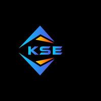 kse abstrakt Technologie Logo Design auf schwarz Hintergrund. kse kreativ Initialen Brief Logo Konzept. vektor