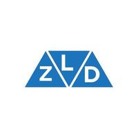 lzd abstrakt första logotyp design på vit bakgrund. lzd kreativ initialer brev logotyp begrepp. vektor