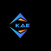 kae abstrakt Technologie Logo Design auf schwarz Hintergrund. kae kreativ Initialen Brief Logo Konzept. vektor