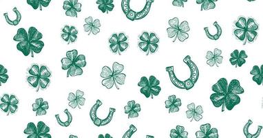 st. Patricks dag uppsättning. hand dragen illustrationer vektor