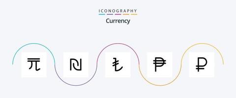 valuta linje 5 ikon packa Inklusive valuta . valuta . Prova. turkiska vektor