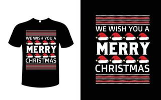 glad jul t-shirt design vektor