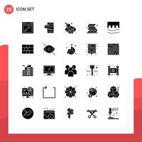 25 kreativ Symbole modern Zeichen und Symbole von Kreuz lesen Geschäft Auswertung Bibliothek Bücher editierbar Vektor Design Elemente