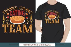 Thanksgiving typografischer T-Shirt-Vektor. Pro-Vektor vektor