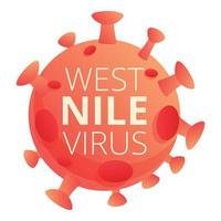 Nil Virus Symbol, Karikatur Stil vektor