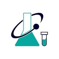 Chemie-Logo-Vektor-Vorlage-Illustration vektor