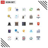 25 kreativ Symbole modern Zeichen und Symbole von Kanada Hut Design wiederholen neu laden editierbar Vektor Design Elemente