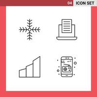 4 kreativ Symbole modern Zeichen und Symbole von Weihnachten Gebäude Winter Text Büro Blöcke editierbar Vektor Design Elemente