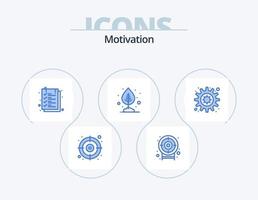 Motivation Blau Symbol Pack 5 Symbol Design. . Motivation. Text. Gang. Topf vektor