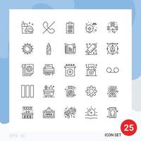 25 kreativ Symbole modern Zeichen und Symbole von Klempner Leck Lieferung Versicherung Auto Versicherung editierbar Vektor Design Elemente