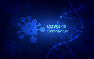 Coronavirus-Krankheit Covid-19-Infektion medizinisches Design vektor