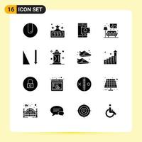 16 kreativ Symbole modern Zeichen und Symbole von Sortierung aufsteigend Geschäft Bild Leben editierbar Vektor Design Elemente
