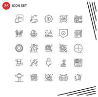 25 kreativ ikoner modern tecken och symboler av planen kalender grundläggande traumatologi hälsa redigerbar vektor design element