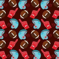 American Football Sport Muster Hintergrund vektor