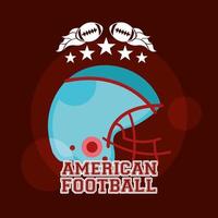 American-Football-Sportplakat mit Helm vektor