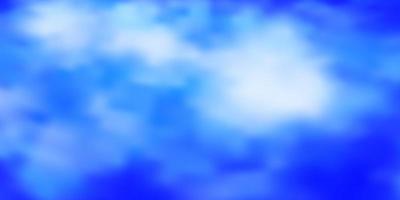 hellblauer Hintergrund mit Cumuluswolken vektor