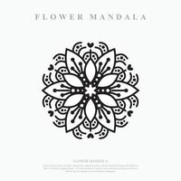 blomma mandala. vintage dekorativa element. orientaliskt mönster, vektorillustration. vektor