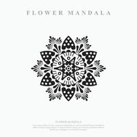 blomma mandala. vintage dekorativa element. orientaliskt mönster, vektorillustration. vektor