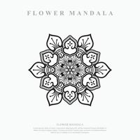 blomma mandala. vintage dekorativa element. orientaliskt mönster, vektorillustration. vektor