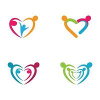 Community Care Logo Bilder Design vektor