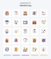 kreativ Valentinsgrüße Tag 25 eben Symbol Pack eine solche wie Luft. Leben. Kuchen. Herzen. Karten vektor