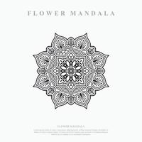 blomma mandala. vintage dekorativa element. orientaliskt mönster, vektorillustration. vektor