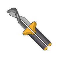Zange Werkzeug Symbol Cartoon vektor