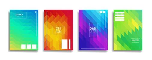 helle Farbverlaufsfarbe abstraktes Linienmuster Hintergrundabdeckungsdesign. modernes Hintergrunddesign mit trendiger und lebendiger, lebendiger Farbe. blau violett rot orange grün Plakat Poster Vektor Cover Vorlage.