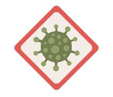 COVID-19, Coronavirus, 2019-ncov unterzeichnen. Sperrung Pandemie halt Symbol. Vektor eben Illustration