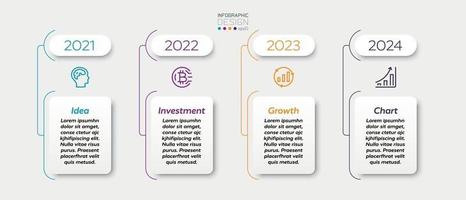 design rutor används för att visa prestanda, tillväxt, marknadsföring, affärer, företag. infografisk design. vektor