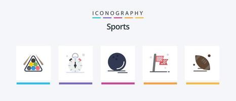 Sport eben 5 Symbol Pack einschließlich Ziel. überprüfen. Timer. Uhrenset. Sport. kreativ Symbole Design vektor