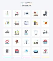 kreativ Wasser Park 25 eben Symbol Pack eine solche wie Park. Park. Romantik. Wasser. Park vektor