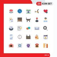 25 Universal- eben Farbe Zeichen Symbole von Werkzeug Schaum Kalender Konstruktion Schaumkanone editierbar Vektor Design Elemente