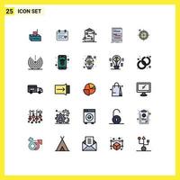25 kreativ Symbole modern Zeichen und Symbole von Seite dynamisch Hochzeit Browser Papier editierbar Vektor Design Elemente