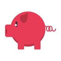 Sparschwein Geldsparsymbol isoliert vektor