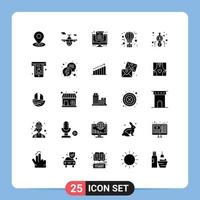 25 kreativ ikoner modern tecken och symboler av Beräkna resa dator varm ballong redigerbar vektor design element