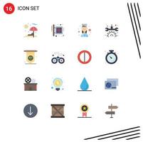 16 kreativ Symbole modern Zeichen und Symbole von Gerät Irland Koch Reparatur Ausrüstung editierbar Pack von kreativ Vektor Design Elemente
