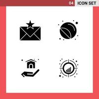 Lager Vektor Symbol Pack von Linie Zeichen und Symbole zum Kommunikation Briefmarke Favoriten drucken Zuhause editierbar Vektor Design Elemente