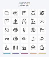 kreativ sport 25 översikt ikon packa sådan som badminton. flagga. sporter. sport. fotboll vektor