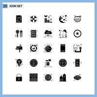 25 kreativ ikoner modern tecken och symboler av garage verktyg himmel finansiera natt moln redigerbar vektor design element