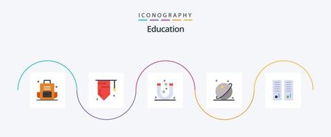 Bildung eben 5 Symbol Pack einschließlich Raum. Orbit. Erfolg. Astronomie. magnetisch vektor